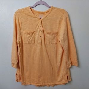 Chico's The Ultimate Tee Light Orange Size 12